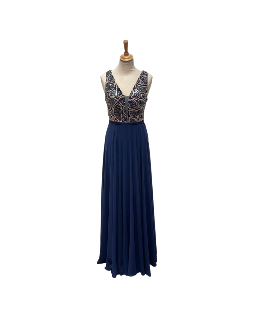 Robe MONACO Bleu Nuit Dorée