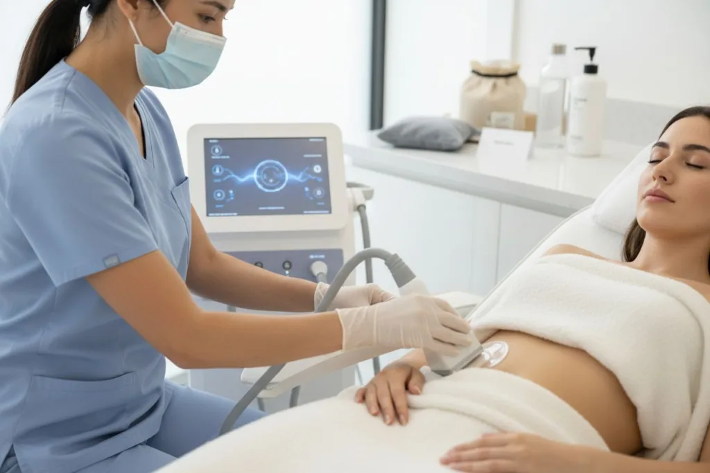 Déroulement d'une séance de cryolipolyse